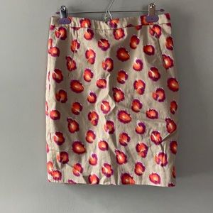 Halogen Leopard Straight Skirt